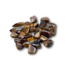 Tiger's Eye Polished Chips: Courage, Strength, and Prosperity - 2 Per Order